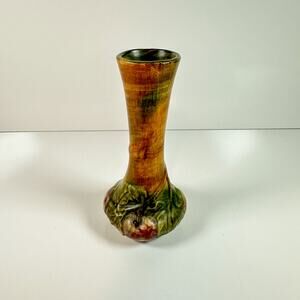 Weller Baldin Apple Bud Vase 8.25" Arts & Crafts Pottery 1915-1920 Ohio